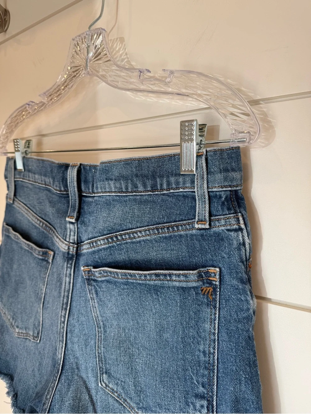 MADEWELL High-Rise Button-Front Jean Shorts
